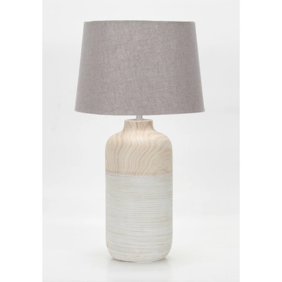 Lampada Da Tavolo In Ceramica/legno H 52 Cm GBC 21001510 Lampada Da Tavolo In Ce - Immagine 1 di 1