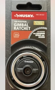 Husky GIMBAL RATCHET 1/4” Drive Fine 100 Tooth Finger Thumb Palm gyro swivel - Picture 1 of 5