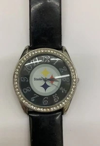 Ladies NFL Pittsburgh Steelers Watch Game Time Glitz Series New Battery - Picture 1 of 5