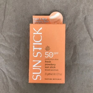 Nature Republic California Aloe Fresh Powdery Sun Stick SPF50+ 21g BRAND NEW - Picture 1 of 5