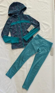 Z BY ZELLA ACTIVE MATCHING  SET OUTFIT PANTS LONG SLEEVE TRACKSUIT GIRLS M 8/10 - Picture 1 of 4