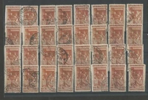 Italia x 32 Estampillas 100 Liras Trabajo USADAS Muy Bonito Lote - Imagen 1 de 1
