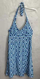 Athleta Everywhere Halter Dress Protea Pack Blue Size 10 - Imagen 1 de 11