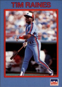 Lot Of 100 1990 Starline Long John Silver's Baseball Tim Raines Card # 39