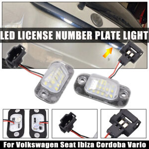 LED License Number Plate Light  For VW Polo 3 /  Classic / Variant  / Seat Ibiza