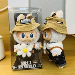 POP MART Labubu THE MONSTERS FALL IN WILD Vinyl Plush Keychain Toy Gift - Picture 1 of 6