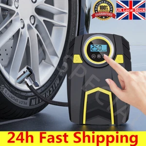 Digital Corded Car Tyre Inflator Pump Portable 150PSI Air Compressor LED Light - Picture 1 of 13