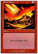 4 Stone Rain - LP - 7th Edition - mtg - x4 4x