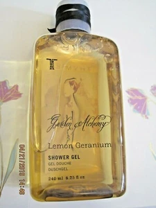 THYMES GARDEN ALCHEMY LEMON GERANIUM SHOWER BATH GEL NEW 8.25 oz - Picture 1 of 2