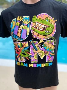 Universal Studios Team Member Mardi Gras Black T Shirt Mens M Medium - Picture 1 of 4