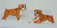 Klima Miniature Porcelain Animals Pair of Mini Boxer Dogs X072