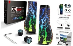 Ergonomic Bike Handlebar Grips,Silicone MTB Grips for Mountain Bike/BMX. - Picture 1 of 7