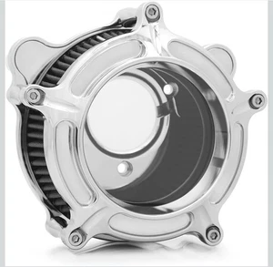 Toprametal Gray/Chrome Air Intakes for Harley Electra Glide 2008-2016 - Foto 1 di 10
