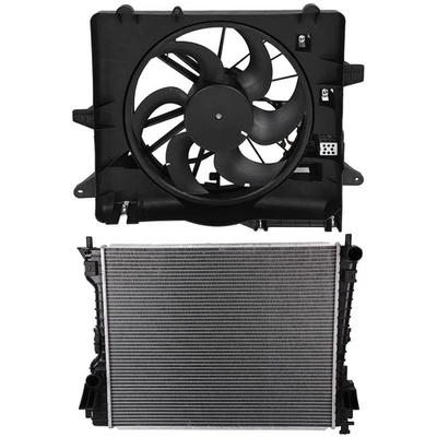 Electric Radiator Cooling Fan Kit For Ford Mustang 2005 2006 2007 2008 2009-2014 Foto 1 de 4