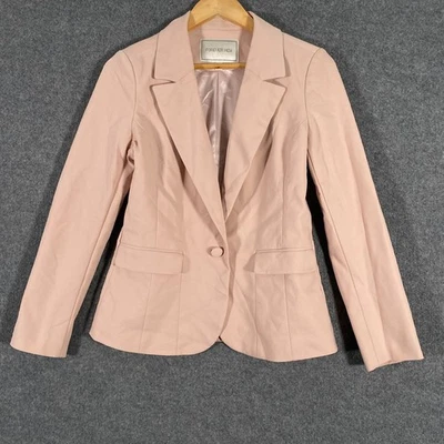 Forever New Jacket Womens 8 Black Blazer Collared Formal Evening City Office N2 - image 1 of 4