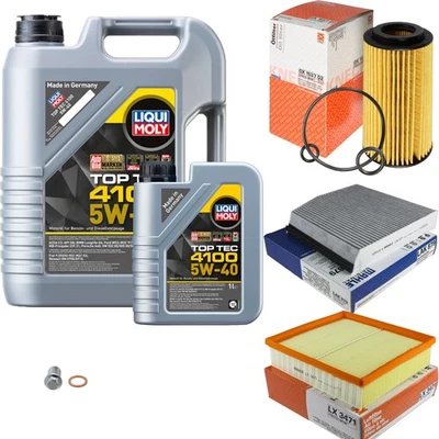 MAHLE Inspektionspaket 6 L LIQUI MOLY 5W-40 4100 für Mercedes B-Klasse B 180 CDI - Bild 1 von 4