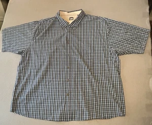 Lee Plaid Shirt Men's 4XL Short Sleeve Button Down - Picture 1 of 8