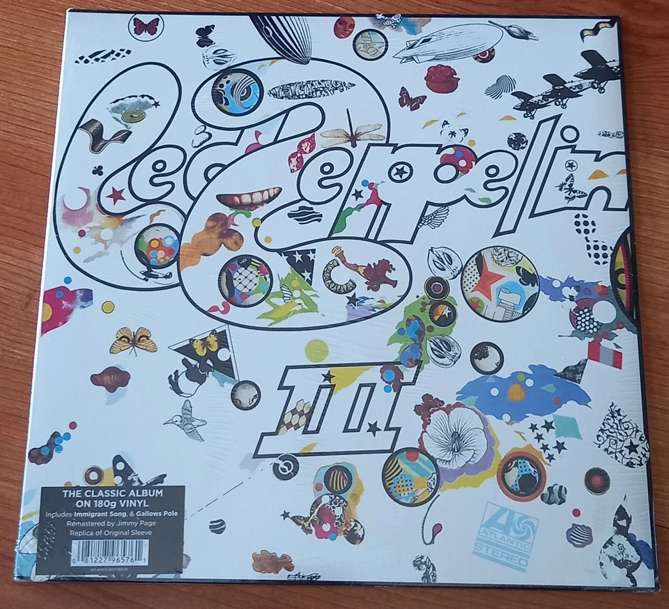 LED ZEPPELIN III LP 180g EUROPE 2014 Gatefold Gimmick Cover ATLANTIC 8122796576 - Photo 1/2