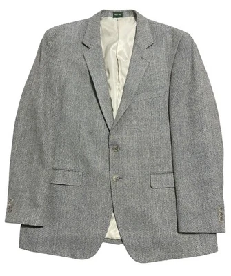 Blazer Norm Thompson Para Hombres 46L Gris Seda Abrigo Deportivo Chaqueta Dos Botones Forrado Foto 1 de 4