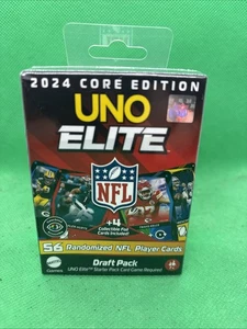 2024 Core Edition Uno Elite NFL Draft Pack Booster Box 56 + Sealed 4 FOIL Cards - Picture 1 of 4