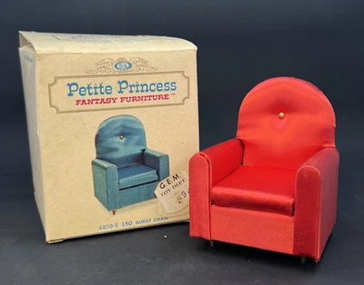 Vintage Petite Princess Occasional Chair – Dollhouse Furniture 4409-9 150 LSX - Image 1 of 4
