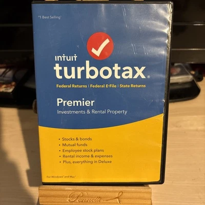 USED 2018 TurboTax Premier Investments & Rental Property, Fed & State Income Tax - Image 1 of 3