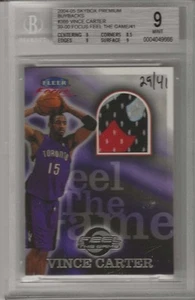 2004-05 Vince Carter Skybox Premium Game Used BUYBACKS #29/41 1999-00 BGS 9 MINT - Picture 1 of 2