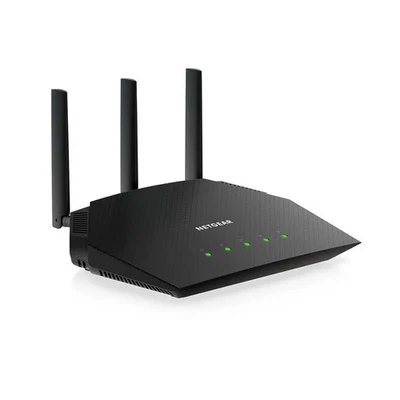 NETGEAR - AX1800 Wi-Fi 6 Router - RAX10 - Dual Band - Black - In Box - VG - Image 1 of 2