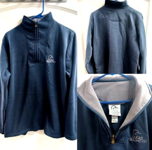 SUDADERA PARA HOMBRE CON CREMALLERA DE PATOS ILIMITADA 1/4" M TÉRMICA BOLSILLOS LATERALES NVY AZUL - Imagen 1 de 13