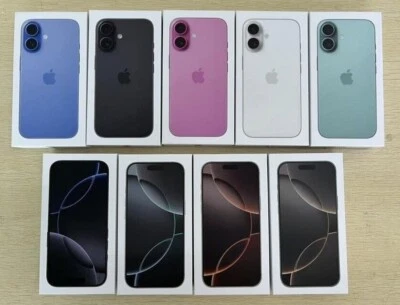 GENUINE APPLE IPHONE 16e/16/16 PRO/16 PRO MAX/PLUS EMPTY BOX - WITH/WITHOT CABLE - Image 1 of 4