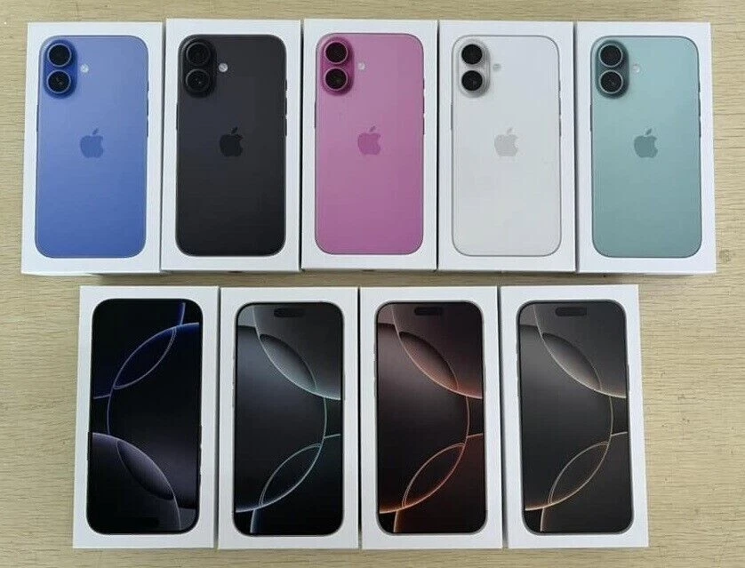 ORIGINALE APPLE IPHONE 16e/16/16 PRO/16 PRO MAX/PLUS SCATOLA VUOTA - CON/SENZA CAVO - Immagine 1 di 4