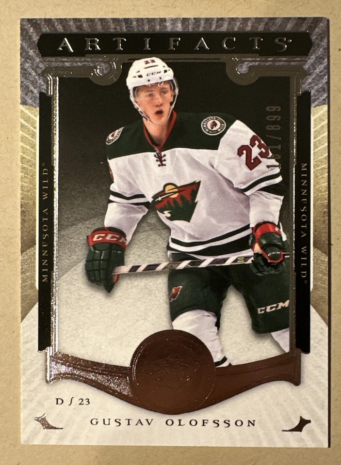 2015-16 Upper Deck Artifacts GUSTAV OLOFSSON Rookie #194 161/899 MINNESOTA WILD - Image 1 of 2