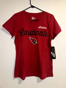 ¡NUEVO CON ETIQUETAS! Camiseta para mujer NFL Arizona Cardinals G-III 4her cuello en V talla grande - Imagen 1 de 7