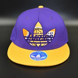 Los Angeles Lakers adidas Flower Logo Retro Adult Fitted Cap Hat - Size: S/M - Picture 1 of 7