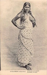 SRI LANKA - ETHNIC NUDE - Family woman - Estate cooly - Publ. H. Grimaud 'no imp - Picture 1 of 2
