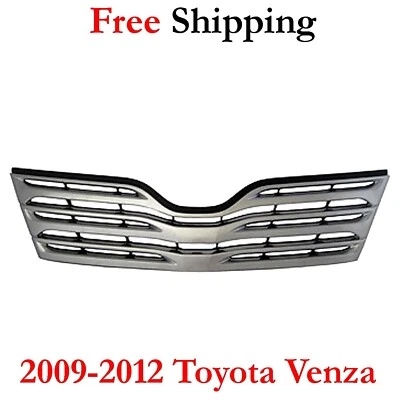 For 2009-2012 Toyota Venza Grille Front Chrome Plastic TO1200321 Foto 1 de 4