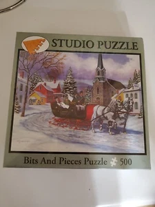 Victorian Sleigh Ride 500 Piece Puzzle - Bits And Pieces - Richard DeWolfe - Picture 1 of 3
