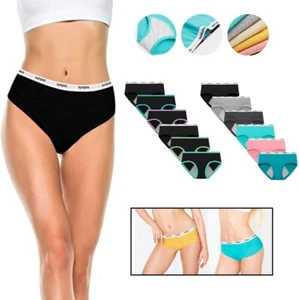 6PCS Teen Girls Underwear Leak-Proof Organic Cotton Protective Briefs Breathable - Picture 1 of 20