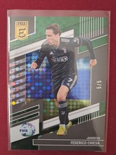 Federico Chiesa /5 GREEN DISCO 2022-23 Panini Donruss Elite FIFA #117 Juventus