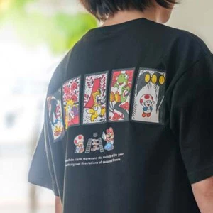 Nintendo store Tokyo official Mario Hanafuda T-shirts Gift NEW - Picture 1 of 8