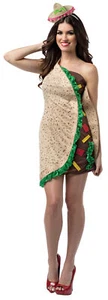 WOMEN'S TACO FOODIE FAST FOOD DRESS COSTUME GC7627 - Picture 1 of 1