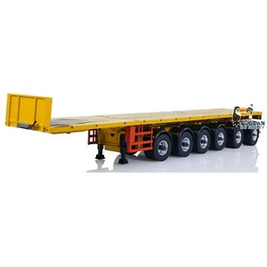 NOOXION 1/14 6-axle Flat Trailer Semi-Assembled for RC Tractor Truck Car Models - Picture 1 of 24