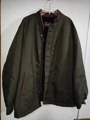 Vintage Sears Quality Men's Outerwear Winter Jacket Brown 44 Reg Clean USA Made - Image 1 of 4