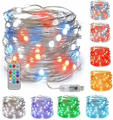 10m 20m WS2812B SK6812 IC Pixel LED String Lights USB Individually Addressable - Image 1 of 4