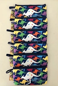 6 X CUTE Bag Kangaroo AUSTRALIA Souvenir Pencil Case Pouch Bag Zipped Pencil - Bild 1 von 3