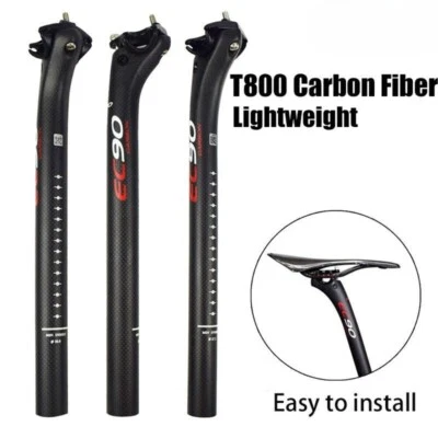 27.2/30.8/31.6*350 MM Carbon MTB Road BMX Bike Seatpost Suspension Seat Tube - Image 1 of 4