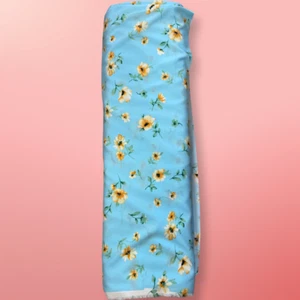 3 Metres Printed Soft Crepe Fabric For summer Dress/Skirt /Blouse/Display New ! - Picture 1 of 8
