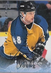 SCOTT YOUNG 1996 UD BE A PLAYER AUTHENTIC CERTIFIED AUTOGRAPH CARD - Picture 1 of 1