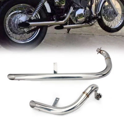 For Yamaha Muffler Exhaust System Pipe & Silencers Virago V Star XV250 1988-2023 - Image 1 of 4