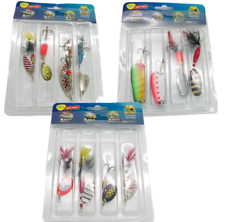 Behr Raubfisch-Set Hecht, Barsch, Forelle, Blinker Spinner - Bild 1 von 1